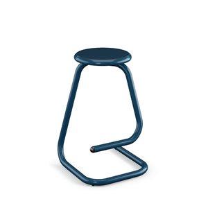 Tabouret de comptoir Paperclip70 d'Amisco 26 po, métal bleu