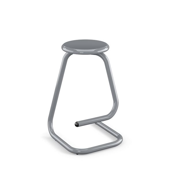 Amisco Paperclip70 26-in Counter Stool - Glossy Grey Metal