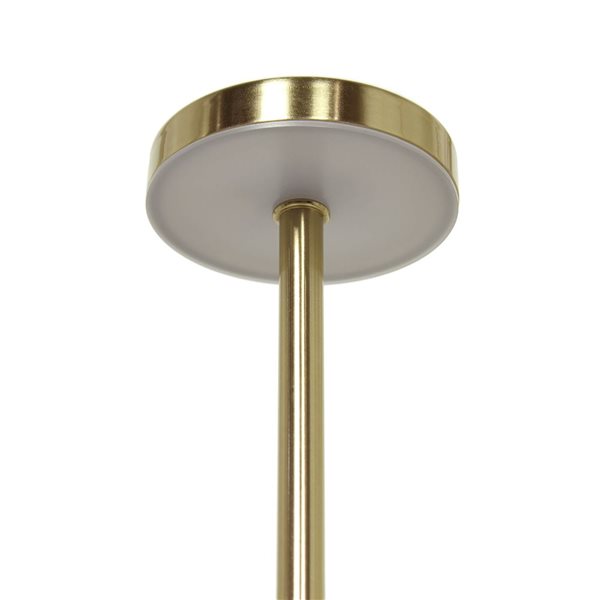 Simple Designs Mushroom Magic 12.75-in H Gold Cordless Disc Dimming and Rechargeable Stick Desk Lamp w/ Touch Sensor