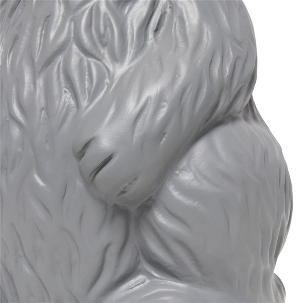 Simple Designs Cute Wonders 16.3-in H Grey Bunny Rabbit Table Lamp