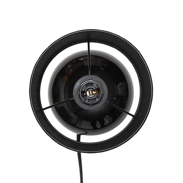 Simple Designs Mesh Around 10-in H Black Bedside Mini Ceramic Table Lamp w/ Mesh Shade