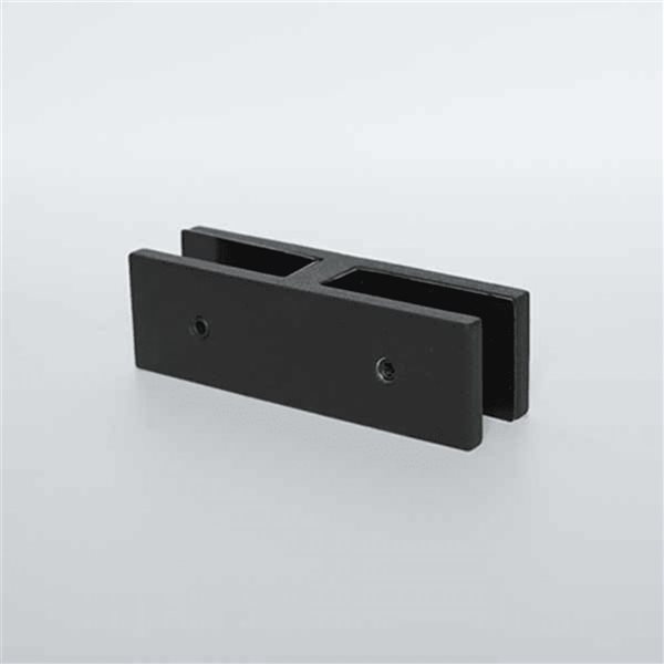 RF Transparent 180° Small Stainless Steel Connector for Glass Railing and Glass Fence - Black