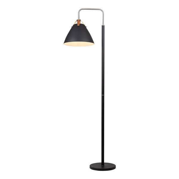 Artcraft Lighting Tote 71.5-in H Black/Brass Metal Modern Floor Lamp