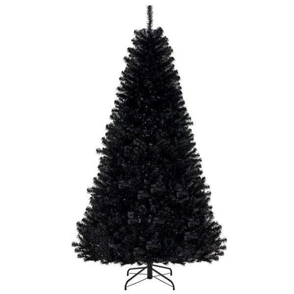 Costway 7-ft Halloween Tree Artificial Decoration Tree w/ 1040 Branch Tips and 6 Lighting Modes