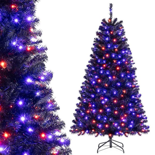 Costway 6-ft Halloween Tree w/ 758 Branch Tips and 6 Lighting Modes