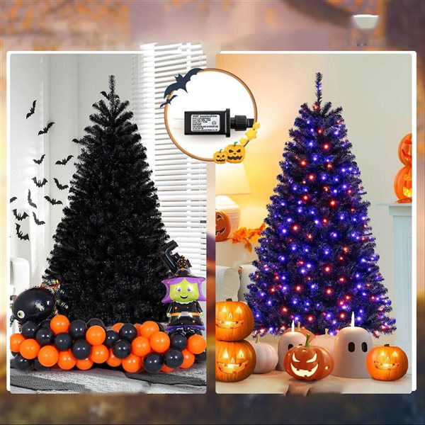 Costway 6-ft Halloween Tree w/ 758 Branch Tips and 6 Lighting Modes