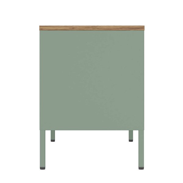 Manhattan Comfort Landen 47-in Modern TV Stand w/ 6 Fixed Shelves - Green