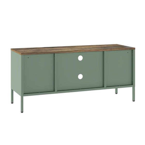 Manhattan Comfort Landen 47-in Modern TV Stand w/ 6 Fixed Shelves - Green