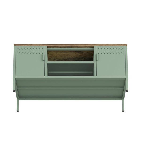 Manhattan Comfort Landen 47-in Modern TV Stand w/ 6 Fixed Shelves - Green