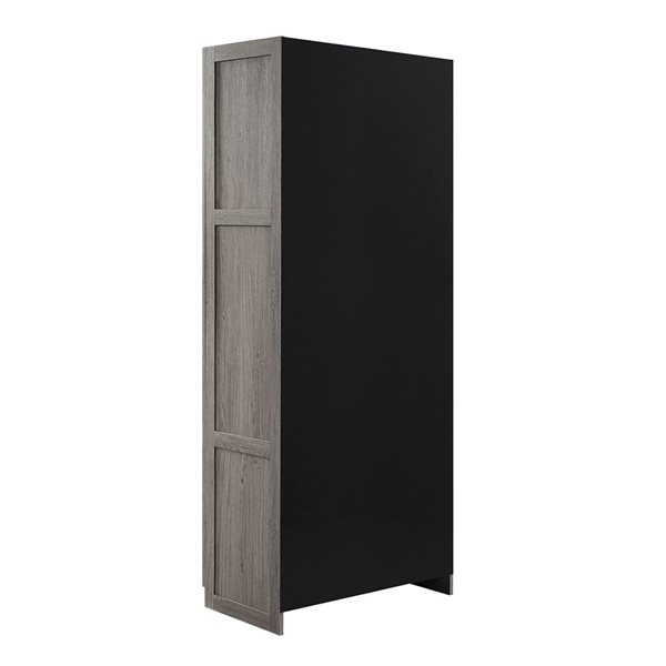 Manhattan Comfort Hopkins Modern Freestanding Storage Closet w/ 7 Shelves - Grey