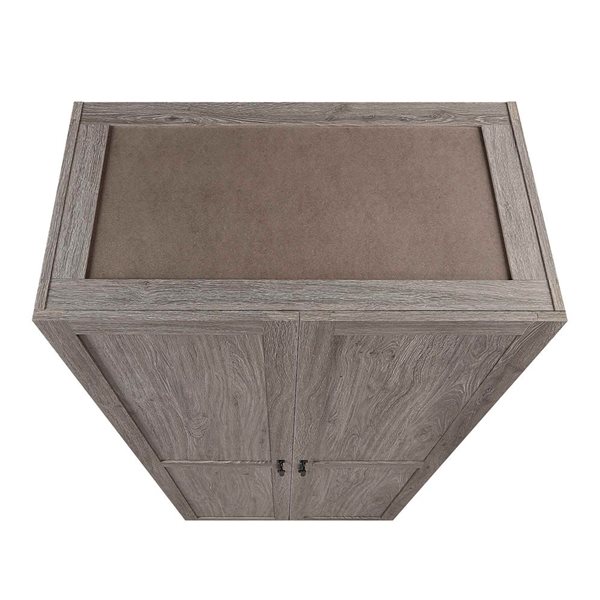 Manhattan Comfort Hopkins Modern Freestanding Storage Closet w/ 7 Shelves - Grey