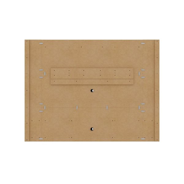 Manhattan Comfort Liberty 70.9-in Floating Wall Entertainment Unit w/ Overhead Shelf - White