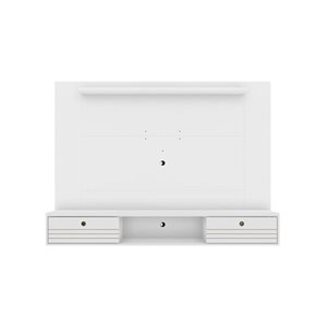 Centre de divertissement mural flottant Liberty 70,9 po avec étagère suspendue, blanc