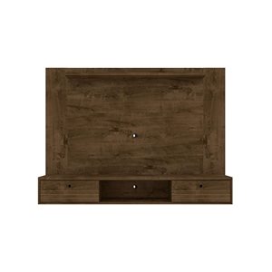 Centre de divertissement Liberty 70,9 po avec étagère suspendue, brun rustique