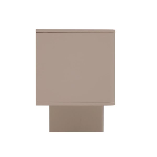 Manhattan Comfort Ella 59-in Modern TV Stand w/ Adjustable Shelves - Mocha