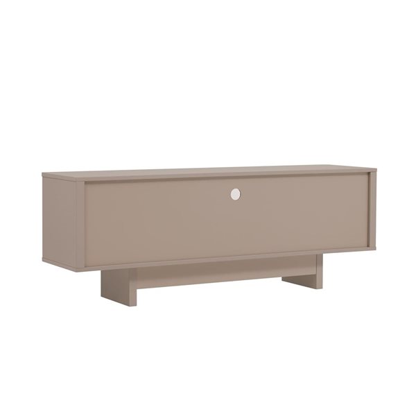 Manhattan Comfort Ella 59-in Modern TV Stand w/ Adjustable Shelves - Mocha
