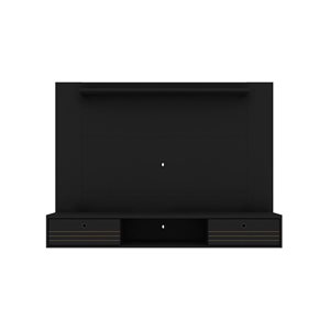 Centre de divertissement mural flottant Liberty 70,9 Manhattan Comfort avec tablette suspendue, noir