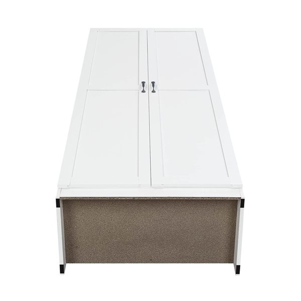 Manhattan Comfort Cornelia Modern Storage Closet w/ 7 Adjustable Shelves - White