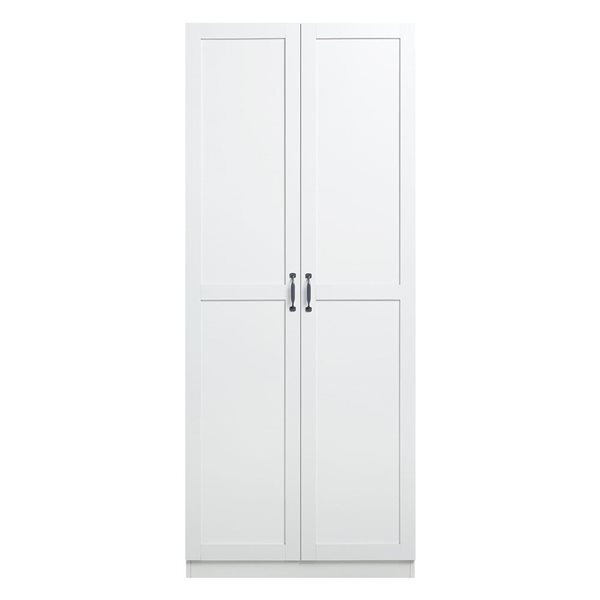 Manhattan Comfort Cornelia Modern Storage Closet w/ 7 Adjustable Shelves - White