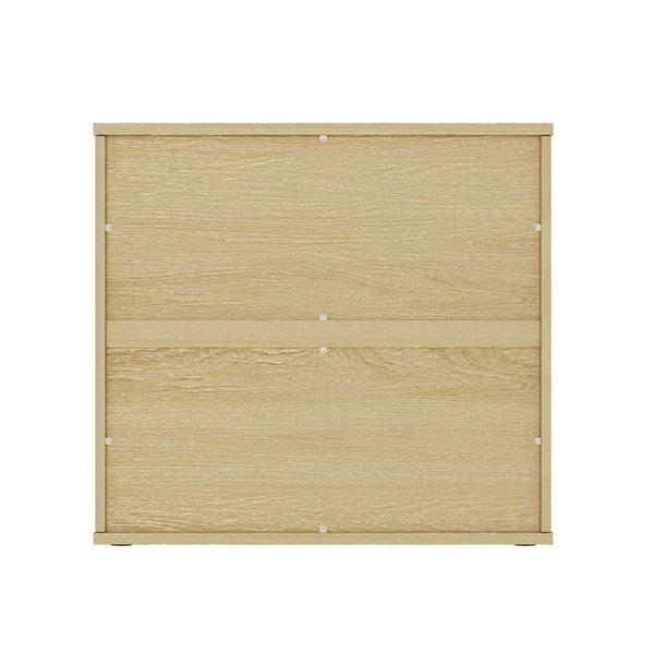 Manhattan Comfort Molly 26-in W Natural Oak Composite Modern 3-Drawer Nightstand