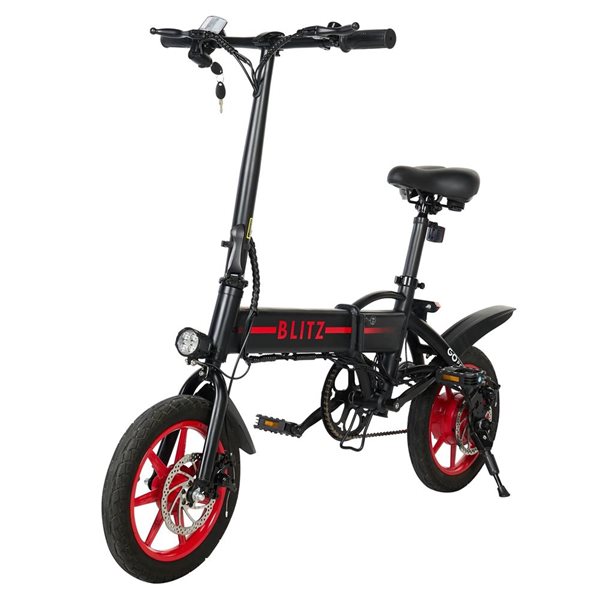 GoPowerBike GoBlitz Electric Folding Bike for Adults - Black
