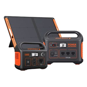 Jackery Explorer 290 + Explorer 880 Solar Generator Bundle w/ SolarSaga 100 W Portable Solar Panel