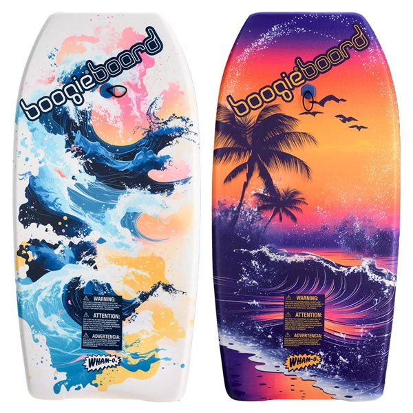 Lot de 2 planches de bodyboard Wham-O 37 po avec dragonne de poignet ...