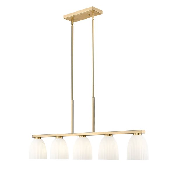 Z-Lite Naya Modern Gold Modern 5-Light Linear Chandelier