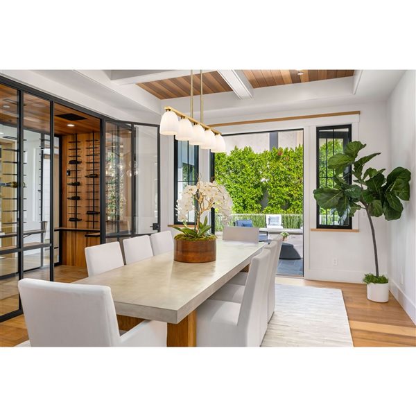 Z-Lite Naya Modern Gold Modern 5-Light Linear Chandelier