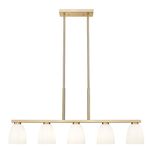 Z-Lite Naya Modern Gold Modern 5-Light Linear Chandelier