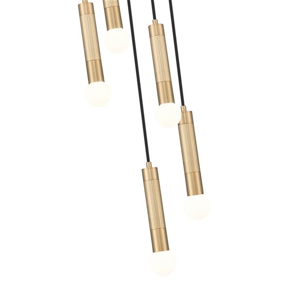 Z-Lite Stari Modern Gold Transitional 5-Light Tiered Chandelier