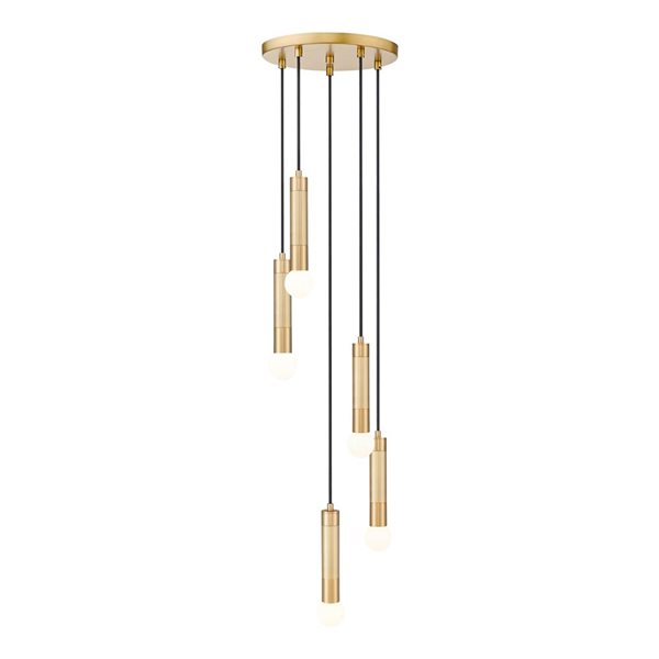 Z-Lite Stari Modern Gold Transitional 5-Light Tiered Chandelier