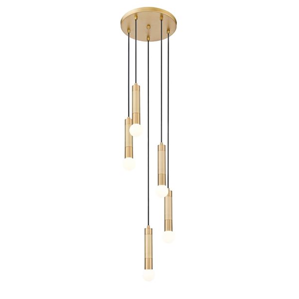 Z-Lite Stari Modern Gold Transitional 5-Light Tiered Chandelier
