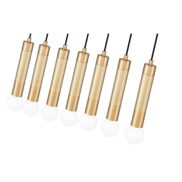 デ・ローン Z-Lite Stari Modern Gold Transitional 7-Light Linear