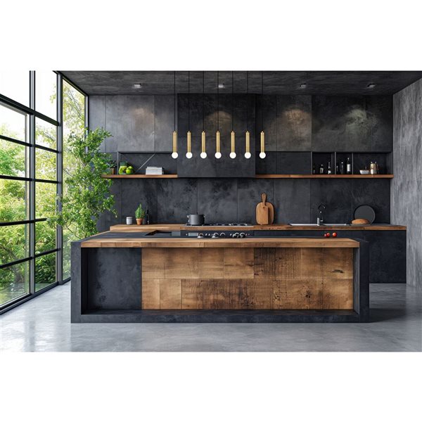 デ・ローン Z-Lite Stari Modern Gold Transitional 7-Light Linear