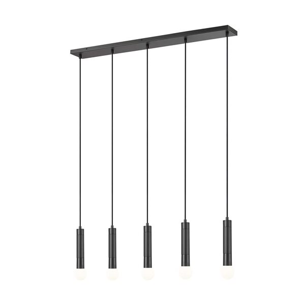 maaaaari　5/27 ② Z-Lite Stari Matte Black Transitional 5-Light Linear