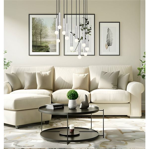 Z-Lite Stari Brushed Nickel Transitional 11-Light Tiered