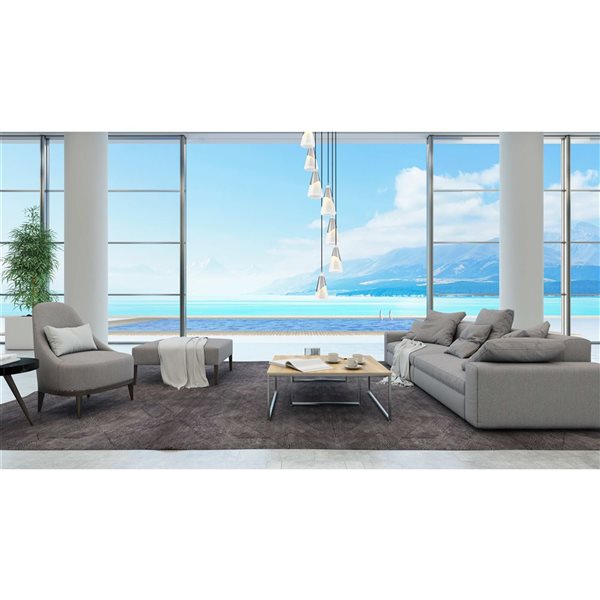 Z-Lite Aimie Brushed Nickel 7-Light Modern Tiered Chandelier