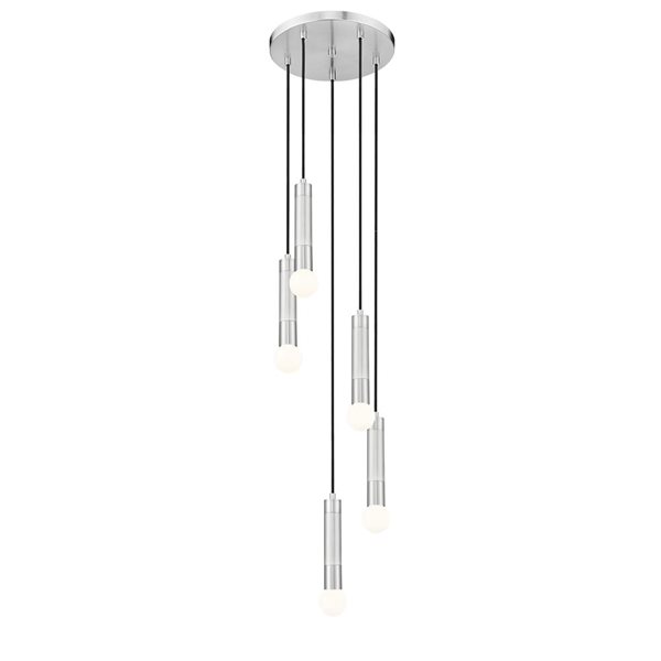 Z-Lite Stari Brushed Nickel Transitional 5-Light Tiered Chandelier