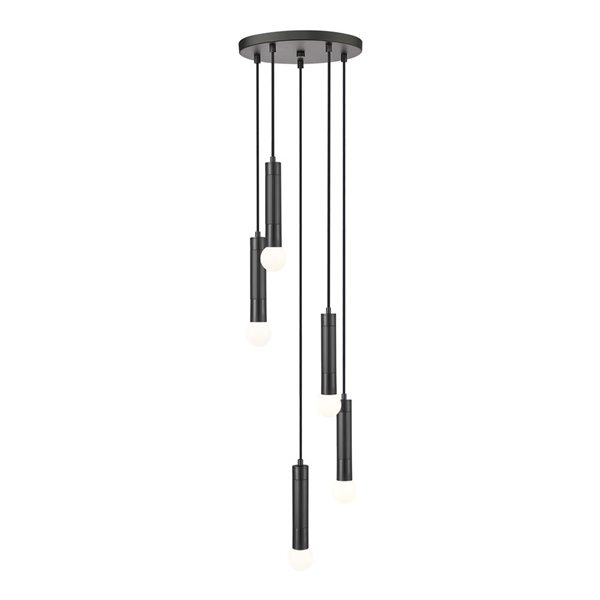 maaaaari　5/27 ② Z-Lite Stari Matte Black Transitional 5-Light Linear