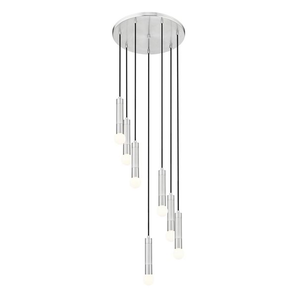Z-Lite Stari Brushed Nickel Transitional 7-Light Tiered Chandelier