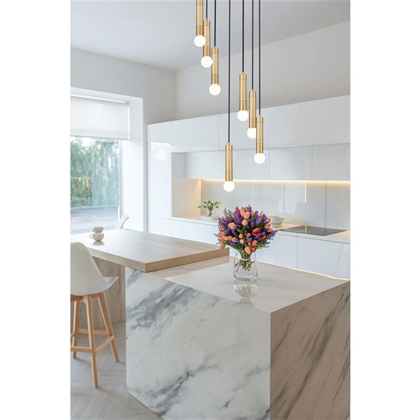 Z-Lite Stari Modern Gold Transitional 7-Light Tiered