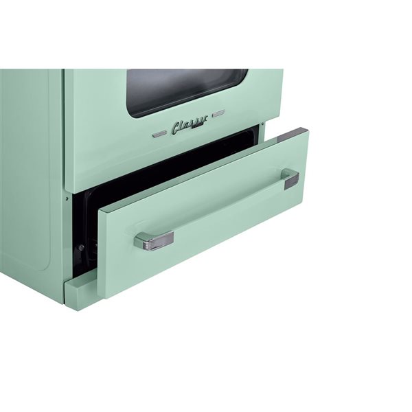 Unique Appliances Classic Retro 30-in Induction Range - Summer Mint Green