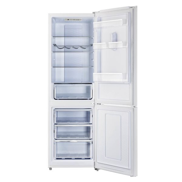 Unique Appliances Off-Grid 24-in 11.7-ft³ 325-L Solar DC Bottom Freezer Refrigerator - Black