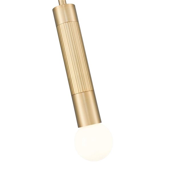 Z-Lite Stari 1-Light Standard Gold Industrial Linear Cord Pendant Light