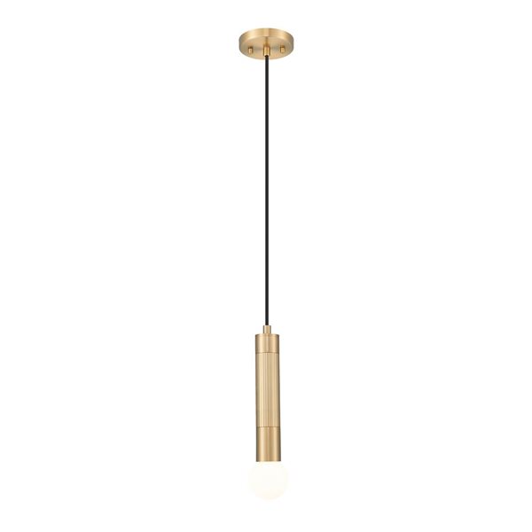 Z-Lite Stari 1-Light Standard Gold Industrial Linear Cord Pendant Light