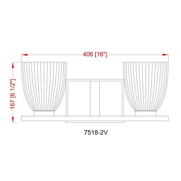 Z-Lite Naya 2-Light Matte Black LED Vanity Light w/ Opal Glass Shade