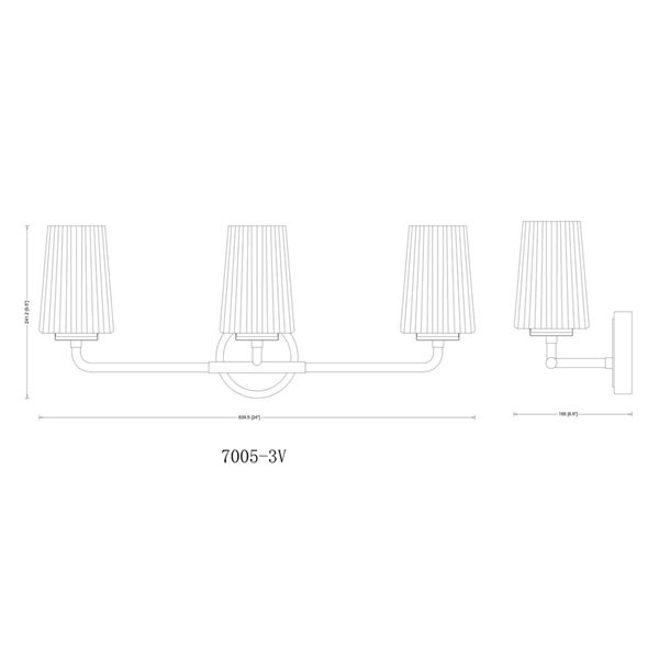 Z-Lite Montford 3-Light Polished Chrome LED Vanity Light w/ Opal Glass Shade