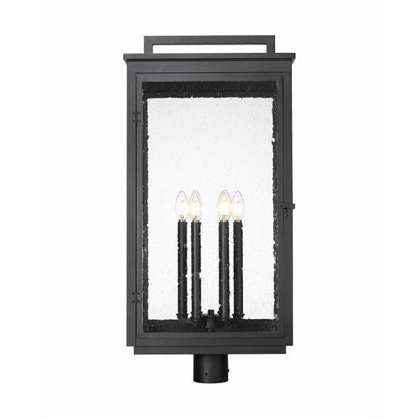 Z-Lite Hartwell 6-Light 33-in H Sand Black Outdoor Light