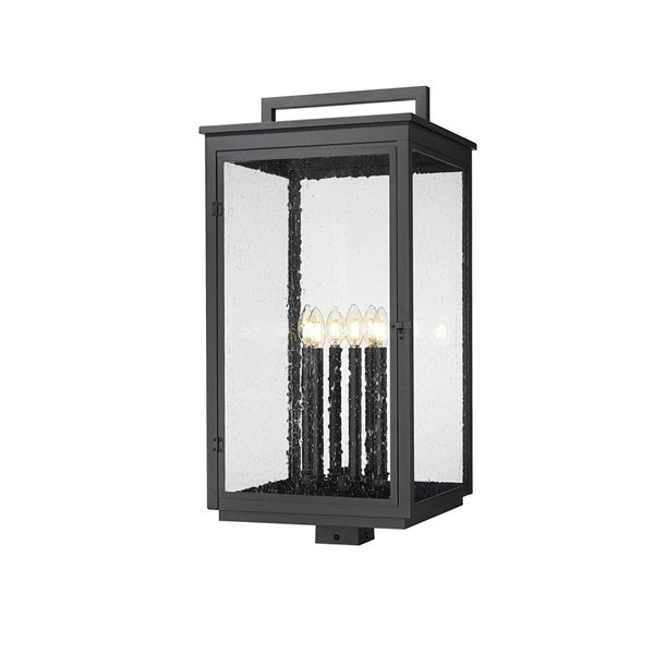 Luz* Z-Lite Hartwell 6-Light 31.5-in H Sand Black Outdoor Light